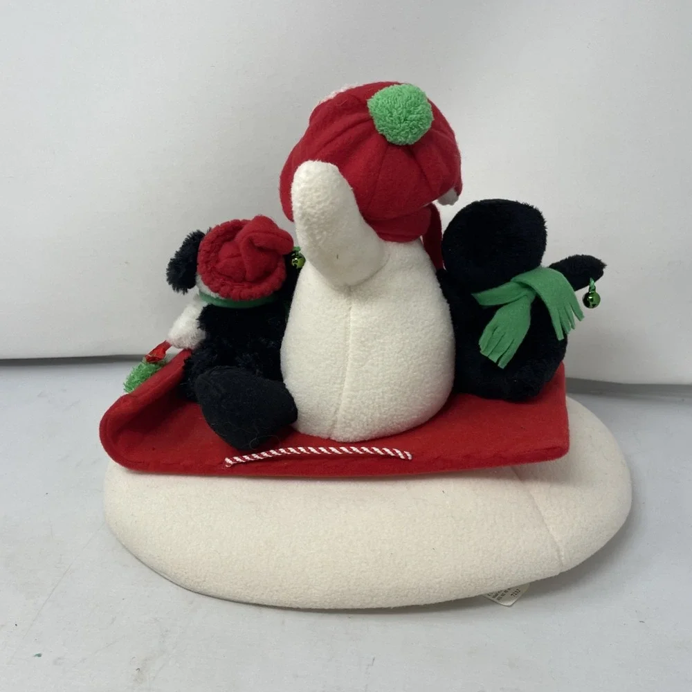 Hallmark Sleigh Ride Jingle Pals Plush Snowman Penguin Dog Animated‎ Sings 2007